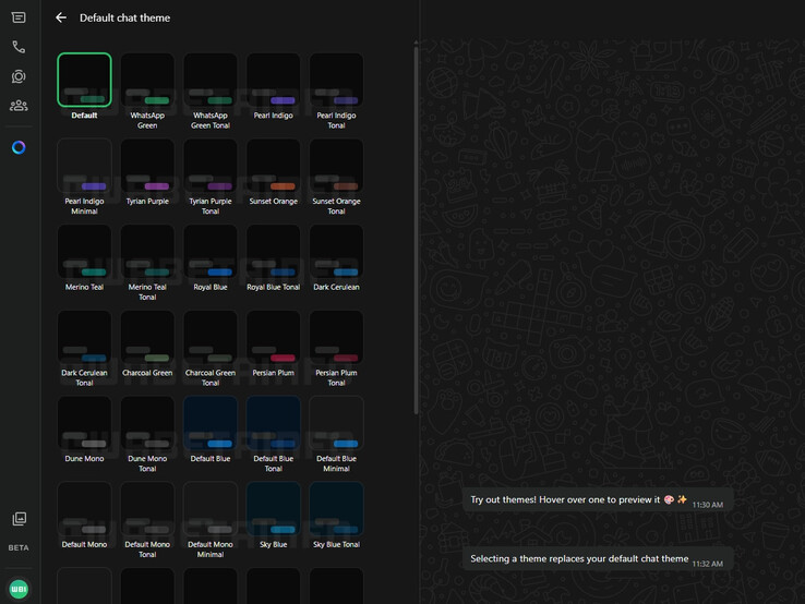 WhatsApp testar teman för sin webbapp
