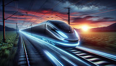 Fortescue's Infinity Train kommer att köras helt utan fossila bränslen eller mellanliggande laddning. (Bildkälla: DallE3)