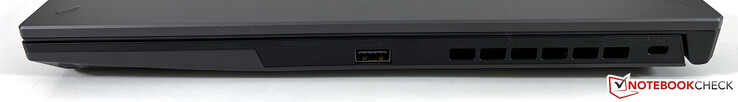rätt: USB-A 3.2 Gen.1 (5 GBit/s), Kensington säkerhetsport