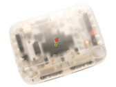 SuperStation One Transparent Collection FPGA-konsol med halvgenomskinligt Frost-hölje.
