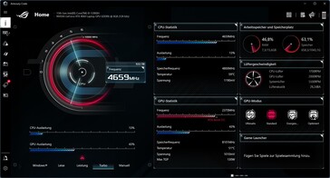 Turbo-läge. GPU-omkopplaren är till höger