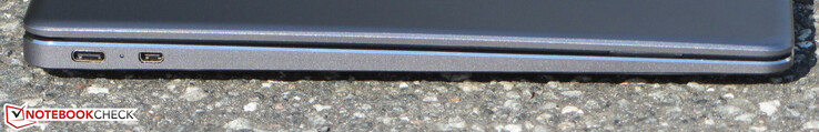Vänster sida: USB 3.2 Gen 1 Typ C, micro-HDMI