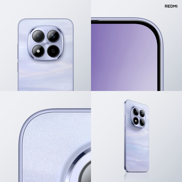 Redmi Note 15 Pro i färgställningen "Cloud Purple" (Bildkälla: Thomas Wang)