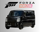 2020 Suzuki Every PZ Turbo Special Kei bil under Forza Horizon-logotypen (Bildkälla: AR12Gaming YouTube, Xbox Wire med ändringar)