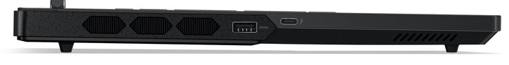 Vänster: USB 3.2 Gen 1 (USB-A), Thunderbolt 4 (USB-C; DisplayPort)