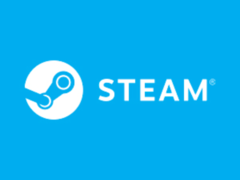 Steam-logotypen i en blå bakgrund (bildkälla: Valve)