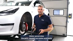 Meyle erbjuder solida ersättare för Teslas OEM-fjädring. (Bildkälla: Meyle/YT)