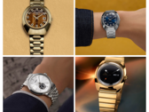 Från uppe till vänster till nere till vänster, medurs (bilden), har vi Q Timex 1972 Time Machine reissue med brun urtavla, samma reissue med blå urtavla, Q Timex 1975 Enigma reissue, och Timex x Peanuts Marlin Automatic. (Bildkälla: Timex - Redigerad)