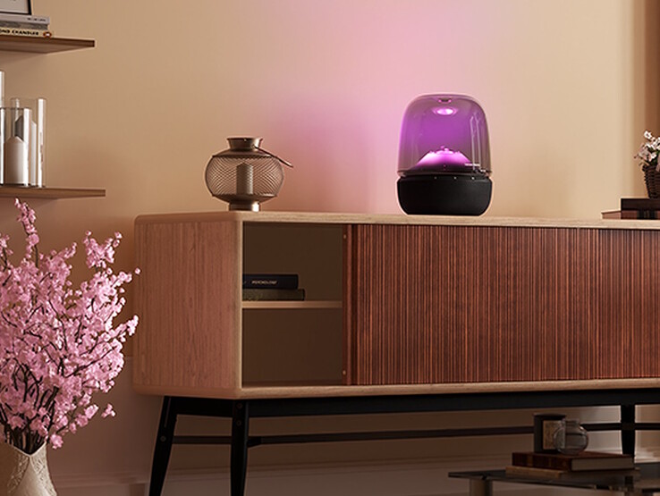 Belysningen i Aura Studio 5-högtalaren kan justeras för att passa ens humör. (Bildkälla: Harman Kardon Japan)