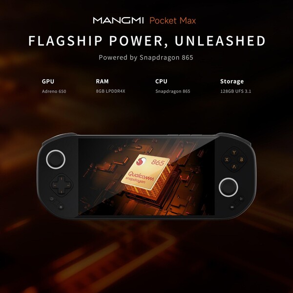 Mangmi Pocket Max kommer att drivas av Snapdragon 865-processorn. (Bildkälla: Mangmi)