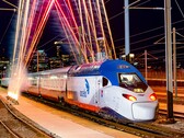 Den nya Acela i trafik i USA. (Bildkälla: Amtrak)