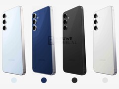 De fyra påstådda lanseringsfärgerna för Galaxy S25 FE. (Bildkälla: Nieuwe Mobiel)