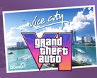 GTA 6 Vice City-banner med logotyp visas (Bildkälla: Rockstar Games med ändringar)