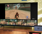 En reklambild av ett dockat Nintendo Switch 2 som spelar Mario Kart World (bildkälla: Nintendo)
