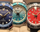 Från vänster till höger (på bilden): Seiko Prospex SPB543J, SPB539J och SPB541J. (Bildkälla: @SeikoLeaks på YouTube - redigerad)
