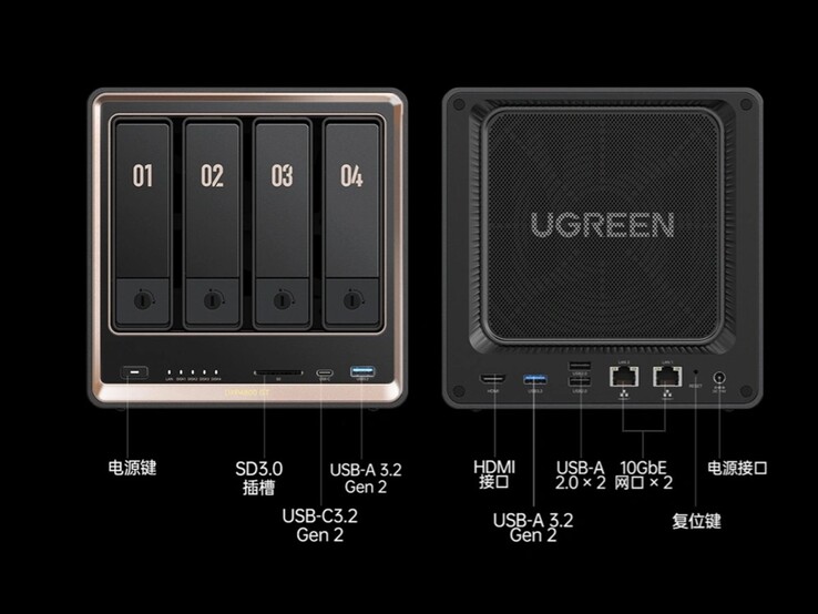 Ugreen DXP4800 GT NAS-portar