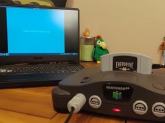 En skärmdump av Windows CE 2.11 som körs på ett Nintendo 64