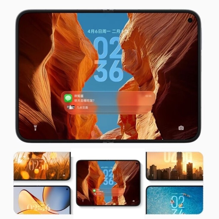Den inre 7:5-skärmen på Xiaomi Mix Fold 5 presenteras för första gången.