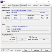 CPU-Z Moderkort