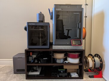 LP5-installation tillsammans med Elegoo Centauri Carbon 3D-skrivare.