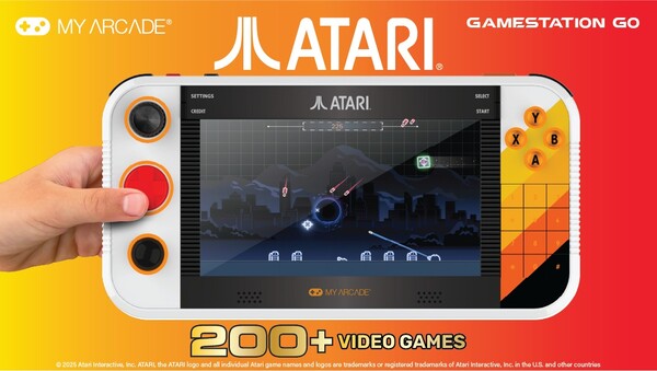 Atari Gamestation Go belyser de bästa kontrollerna som behövs för att spela ett spel. (Bildkälla: My Arcade)