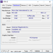 CPU-Z: Moderkort