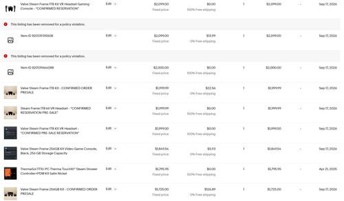 Scalpers som visades sälja vidare Steam Frame