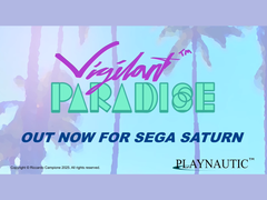 Titelskärmen för Vigilante Paradise på Sega Saturn (bildkälla: Playnautic via Itch.io)