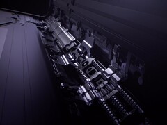 Närbild av OPPO Find N5 vikbar gångjärnsmekanism som används för att illustrera gångjärnsdesign som liknar den kommande Apple iPhone-vikningen (Bildkälla: Oppo)