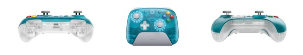 Den trådlösa N64 8bitDo Ultimate 2-kontrollen (N64 Edition) har en tvåfärgad design.