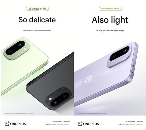 Bygg och finish på Ace 6T (Bildkälla: OnePlus - maskinöversatt)