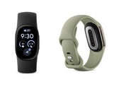 Fitbit Edge i Obsidian och Olive.