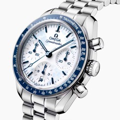 Omega Speedmaster Milano Cortina 2026 har en vitlackerad urtavla (Bildkälla: Omega)