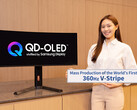 Första V-Stripe QD-OLED-monitorn med 360 Hz uppdateringsfrekvens. (Bildkälla: Samsung Display)