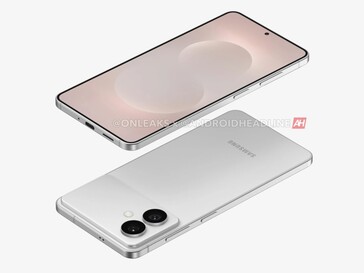Inofficiell rendering som visar ännu en vinkel av den ryktade Galaxy S26 Edge. (Bildkälla: OnLeaks via Android Headlines)
