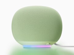 Google Home-högtalare i färgen Jade.