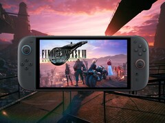 Final Fantasy 7 Remake Intergrade Switch 2-port visas på konsolen