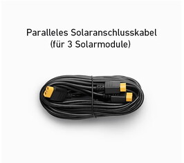 Extra kabel för parallell anslutning av flera paneler (max 3) ingår