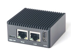 NanoPi R3S-LTS: Ny enkortsdator även med eMMC-lagring. (Bildkälla: FriendlyElec)