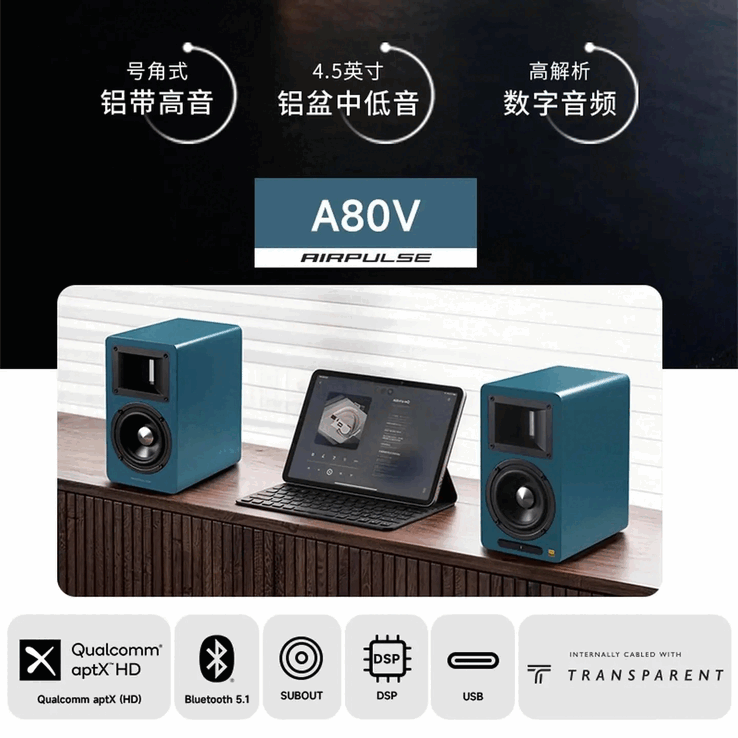 Den nya högtalaren har en 3,5 mm AUX-ingång och Savitech Hi-Fi USB-avkodning.