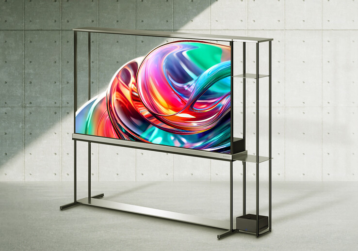 Den transparenta OLED-TV:n LG Signature. (Bildkälla: LG)