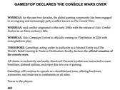 En skärmdump av den satiriska förklaringen från GameStop på X (bildkälla: GameStop X)
