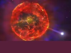 En bild av en eldröd sfär (Bildkälla: Space.com; redigerad)