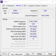 CPU-Z-minne