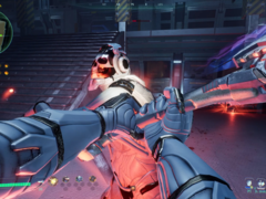 I Deadzone: Rogue kämpar spelarna genom procedurellt genererade rum och tar elementära uppgraderingar. På bilden - en skärmdump från spelet. (Bildkälla: Steam)