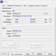 CPU-Z systeminformation: Moderkort