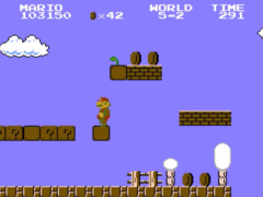 En skärmdump från det ursprungliga Super Mario Bros. (bildkälla: Nintendo)