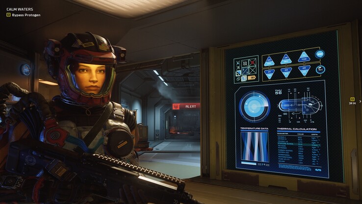  Stationens interiörer är fulla av den typ av funktionella, bebodda detaljer som The Expanse alltid har gjort bra. 