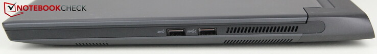 Höger: 2x USB-A 3.2 Gen 1 (1x av dem med Powershare)