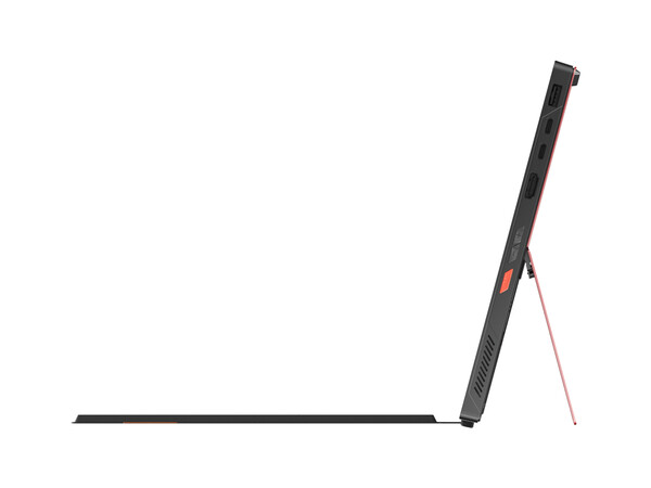 OneXPlayer Super X ser ut som ROG Flow Z13 från sidan. (Bildkälla: One-Netbook)